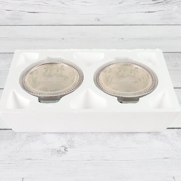 Temp-Tations Floral Lace Green 6 oz Ramekins with Lids - Set of Two - Picture 10 of 10